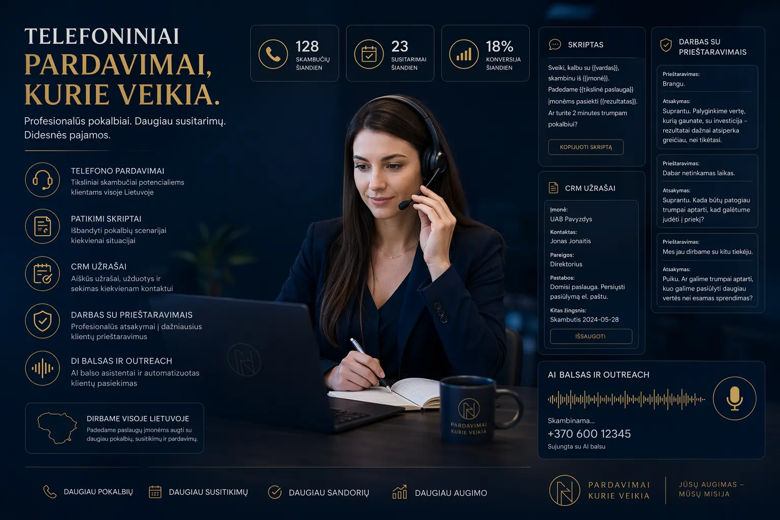 Kaip Parduoti Paslaugą Telefonu: Gidas Verslui Kuris Neturi Didelės Pardavimų Komandos